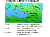 Map and Chronology of the Exile of Judah